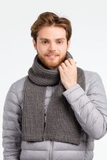 Шарф Nordkapp, серый меланж — изображение 6