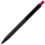 Ручка шариковая Chromatic, черная с красным — изображение 3