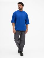 Футболка унисекс оверсайз T1, синяя — изображение 4