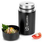 Термос для еды Relaxika 1000, черный — изображение 7
