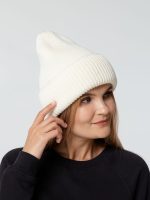 Шапка Flette, молочно-белая — изображение 5