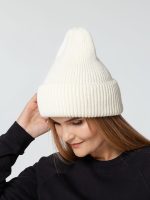 Шапка Flette, молочно-белая — изображение 6