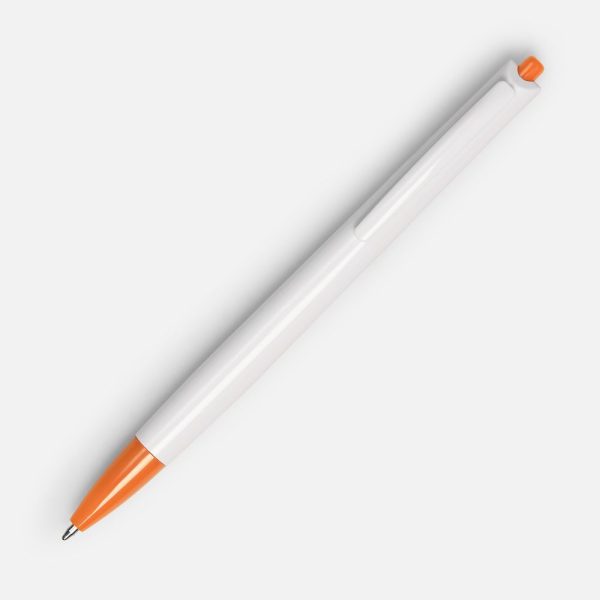 белая с оранжевым