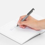 Ручка шариковая Standic с подставкой для телефона, серая — изображение 4