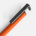 Ручка шариковая Standic с подставкой для телефона, оранжевая — изображение 3