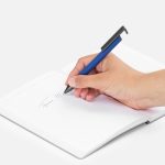 Ручка шариковая Standic с подставкой для телефона, синяя — изображение 4