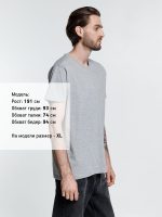 Футболка унисекс Ankara, серый меланж — изображение 4