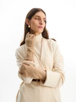 Перчатки Alpine, удлиненные, бежевые — изображение 4