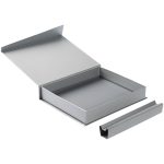 Коробка Duo под ежедневник и ручку, серая — изображение 3