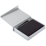 Коробка Duo под ежедневник и ручку, серая — изображение 5