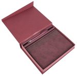 Коробка Duo под ежедневник и ручку, бордовая — изображение 4