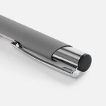 Ручка шариковая Keskus Soft Touch, серая — изображение 3