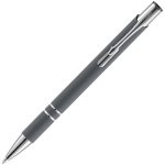 Ручка шариковая Keskus Soft Touch, серая — изображение 3
