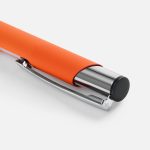 Ручка шариковая Keskus Soft Touch, оранжевая — изображение 3
