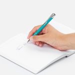 Ручка шариковая Keskus Soft Touch, бирюзовая — изображение 5