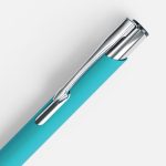 Ручка шариковая Keskus Soft Touch, бирюзовая — изображение 4