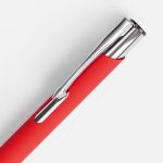 Ручка шариковая Keskus Soft Touch, красная — изображение 4