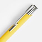 Ручка шариковая Keskus Soft Touch, желтая — изображение 4