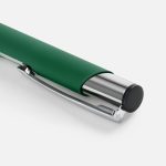 Ручка шариковая Keskus Soft Touch, зеленая — изображение 3