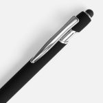 Ручка шариковая Pointer Soft Touch со стилусом, черная — изображение 3