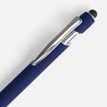 Ручка шариковая Pointer Soft Touch со стилусом, темно-синяя — изображение 3