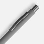 Ручка шариковая Atento Soft Touch, серая — изображение 3