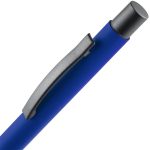Ручка шариковая Atento Soft Touch, ярко-синяя — изображение 4