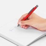 Ручка шариковая Atento Soft Touch, красная — изображение 4