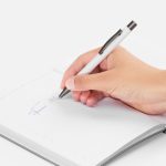 Ручка шариковая Atento Soft Touch, белая — изображение 4