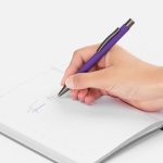 Ручка шариковая Atento Soft Touch, фиолетовая — изображение 4