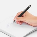 Ручка шариковая Atento Soft Touch Stylus со стилусом, черная — изображение 4