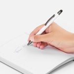 Ручка шариковая Atento Soft Touch со стилусом, белая — изображение 4