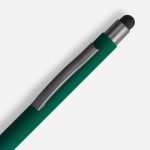 Ручка шариковая Atento Soft Touch со стилусом, зеленая — изображение 3