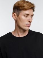 Футболка оверсайз унисекс Base Space, черная — изображение 6