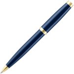 Ручка шариковая Letra Gold, глянцевая, темно-синяя — изображение 3
