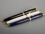 Ручка шариковая Letra Gold, глянцевая, темно-синяя — изображение 6