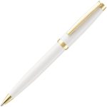 Ручка шариковая Letra Gold, глянцевая, белая — изображение 2