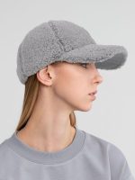 Бейсболка Oblako, утепленная, серая — изображение 6
