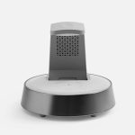Bluetooth-колонка с беспроводной зарядкой и часами netEnergy, серая — изображение 4