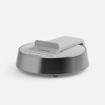 Bluetooth-колонка с беспроводной зарядкой и часами netEnergy, серая — изображение 7