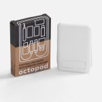 Органайзер с беспроводной зарядкой и набором адаптеров Octopod, белый — изображение 7