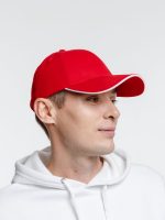 Бейсболка Spiker, красная с белым — изображение 5