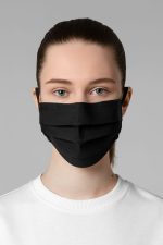 Маска гигиеническая Respire, двухслойная, немедицинская, черная — изображение 5