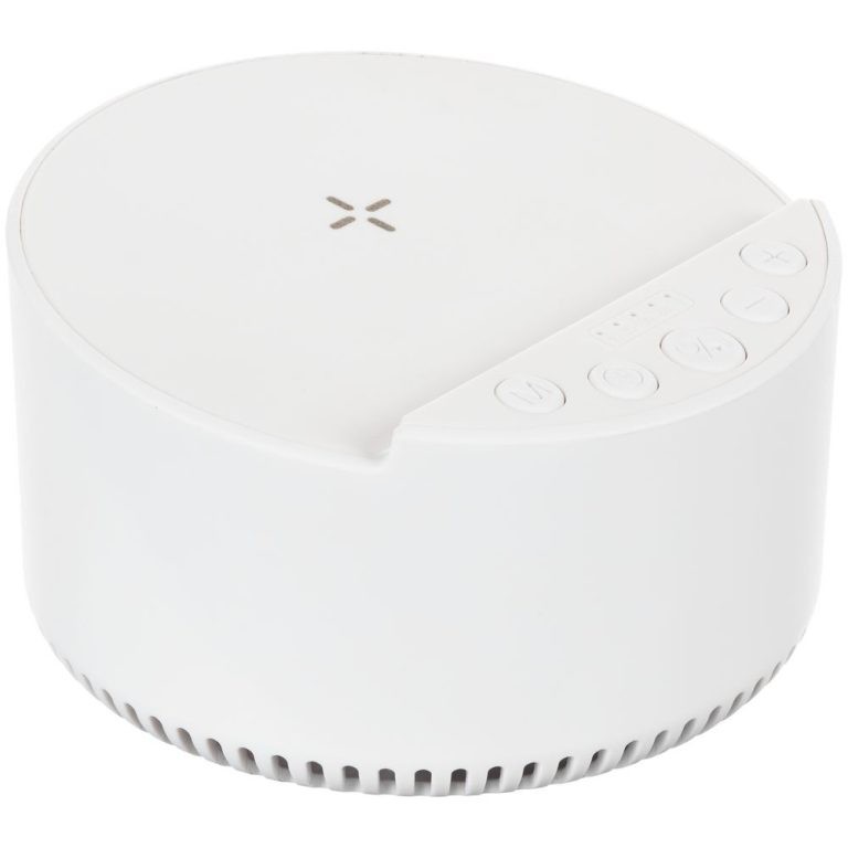 Bluetooth-колонка с беспроводной зарядкой relaxTime, белая — изображение 2