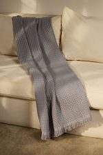 Плед вафельный Elenglect, светло-серый — изображение 6