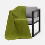 Плед вафельный Elenglect, зеленый — изображение 4