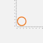 Карабин-кольцо Claus, L, оранжевый неон — изображение 4