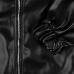 Бомбер из искусственной кожи Univer, черный — изображение 5