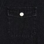 Куртка джинсовая O3, черная — изображение 7