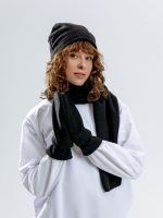 Варежки Fleecy, черные — изображение 6